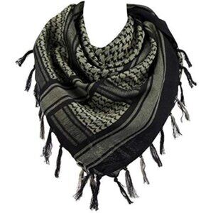 Military Tactical Desert Scarf Wrap Black Gold